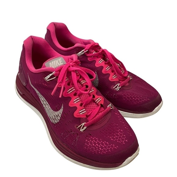 Nike Shoes - Nike Lunarglide 5 Running Shoes Mesh Raspberry Pink Sz 9.5 Preowned